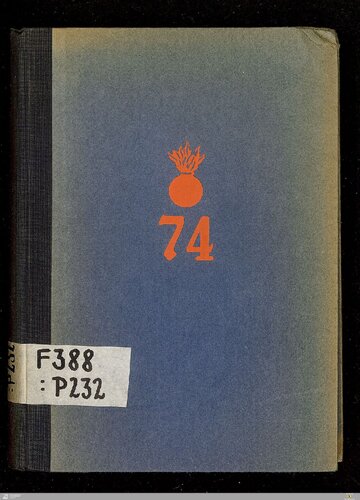 ﻿برگه یادبود سلطنت سابق. پروس. هنگ توپخانه میدانی تورگاو شماره 74