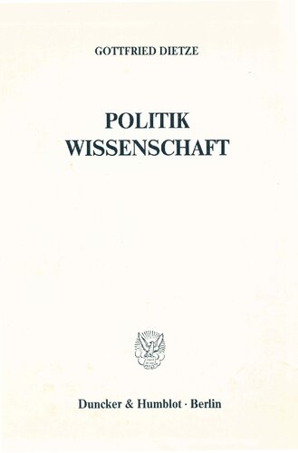 Politik - Wissenschaft (German Edition)