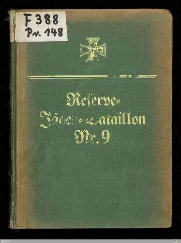 ﻿گردان شکارچی رزرو شماره 9 که توسط Lauenburg Jäger Batl تشکیل شده است. شماره 9