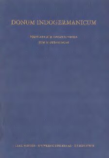 ﻿Donum Indogermanicum: مراسم آنتون شرر در 70 سالگی او
