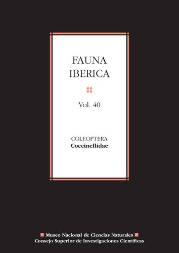 ﻿جانوران ایبری جلد 40، Coleoptera: Coccinellidae