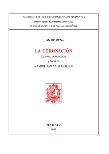 ﻿تاج گذاری (Anejos Revista de Filología Española) (نسخه اسپانیایی)