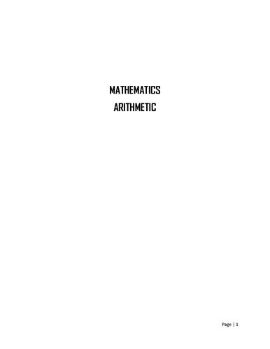 ﻿ریاضیات حسابی