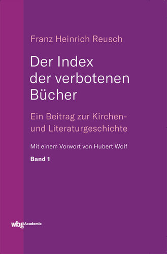 ﻿شاخص کتابهای ممنوعه. جلد 1: کمک به کلیسا و تاریخ ادبی