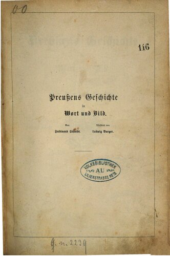 ﻿تاریخ پروس در کلمات و تصاویر. یک کتاب خانگی برای همه