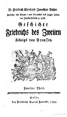 ﻿تاریخ فردریک دوم، پادشاه پروس