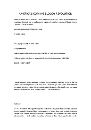 ﻿آمریکا انقلاب خونین می آید