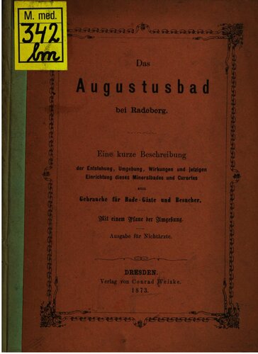 ﻿آگوستوسباد در نزدیکی رادبرگ. شرح مختصری از خاستگاه، محیط اطراف، جلوه ها و امکانات فعلی این حمام معدنی و استراحتگاه برای استفاده مهمانان و بازدیدکنندگان حمام