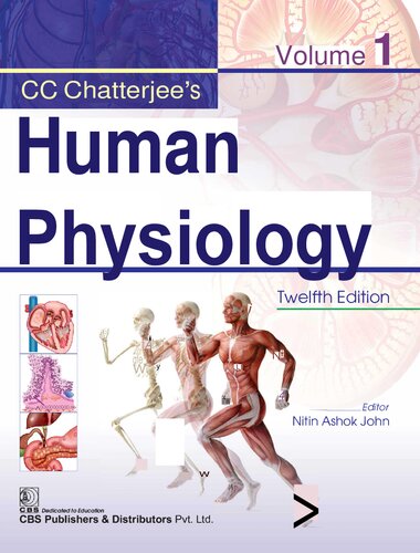 ﻿فیزیولوژی انسانی CC Chatterjee ، جلد 1 (فیزیولوژی انسانی CC Chatterjee ، 1) ، 12e (1 ژانویه 2018) _ (9387964035) _ (ناشران CBS