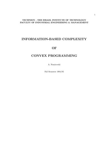 ﻿روش های کارآمد در برنامه نویسی محدب