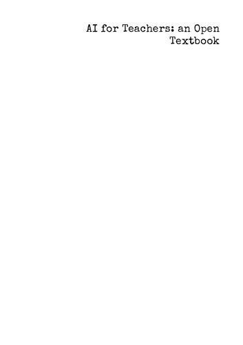 ﻿هوش مصنوعی برای معلمان: کتاب درسی باز