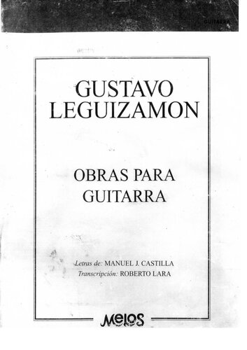 ﻿Gustavo Leguizamón: Guitar Works.