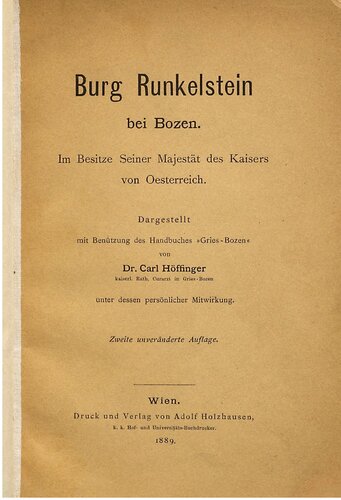 ﻿قلعه رانکلشتاین در نزدیکی بولزانو