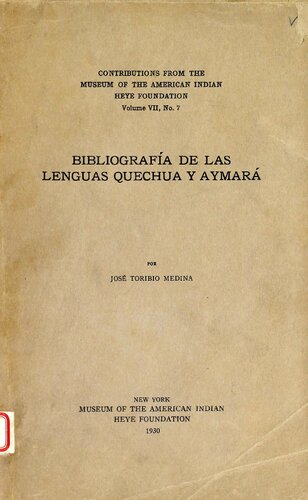 ﻿کتابشناسی زبانهای کچوا و آیمارا
