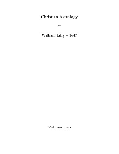 ﻿طالع بینی مسیحی جلد دوم