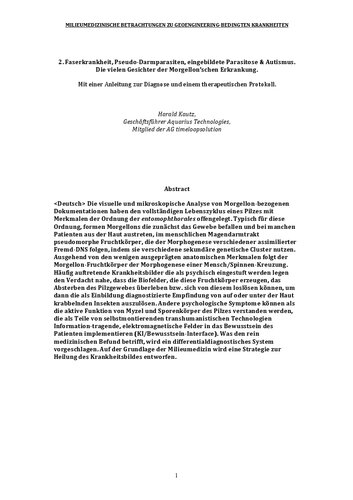 ﻿ملاحظات پزشکی MILIEU در مورد بیماری های مرتبط با ژئومهندسی Morgellons