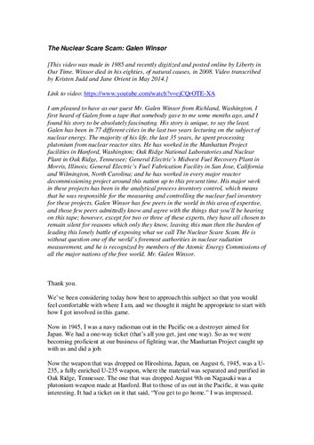 ﻿کلاهبرداری ترساندن هسته ای