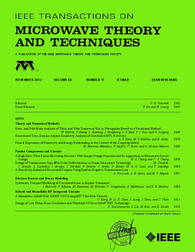 ﻿IEEE MTT-V060-I11 (2012-11)