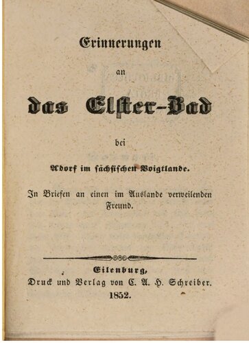 ﻿خاطرات الستر-بد در نزدیکی آدورف در Voigtlande [Vogtland] در زاکسن