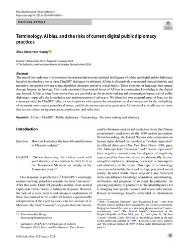 ﻿اصطلاحات، تعصب هوش مصنوعی و خطرات رویه‌های دیپلماسی عمومی دیجیتال فعلی