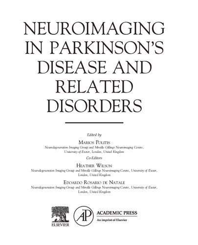 ﻿تصویربرداری عصبی در بیماری پارکینسون و اختلالات مرتبط