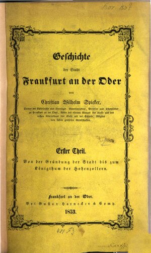 ﻿تاریخ شهر فرانکفورت در اودر