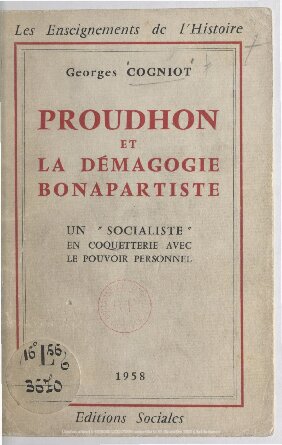 ﻿پرودون و عوام فریبی بناپارتیستی 