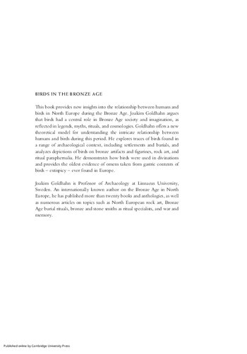 ﻿پرندگان در عصر برنز: دیدگاه اروپای شمالی