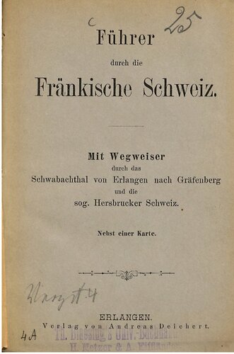 ﻿راهنمای فرانکونی سوئیس؛ با تابلوهای راهنما از طریق شواباختال از ارلانگن به گرفنبرگ و به اصطلاح هرسبروک سوئیس