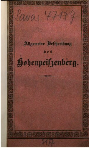 ﻿هوهن پرایزنبرگ سعی کنید آن را توصیف کنید