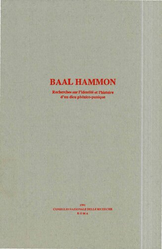 ﻿بعل هامون: تحقیق در مورد هویت و تاریخ یک خدای فنیقی-پونیکی