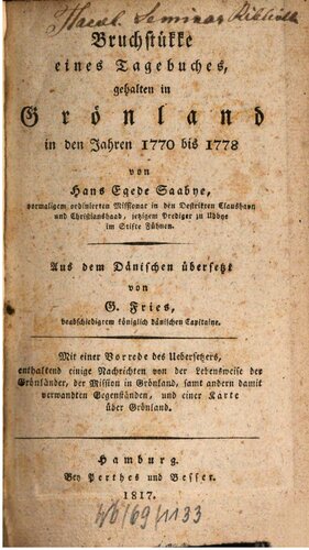 ﻿تکه‌هایی از یک دفتر خاطرات که بین سال‌های 1770 تا 1778 در گرینلند نگهداری می‌شد