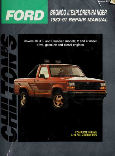 ﻿کتابچه راهنمای تعمیر Ford Bronco II/Explorer/Ranger 1983-91