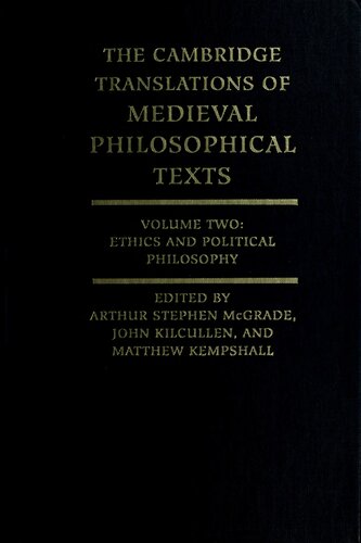 ﻿The Cambridge Translations of Medieval Philosophical Texts, vol. 2 ~ اخلاق و فلسفه سیاسی