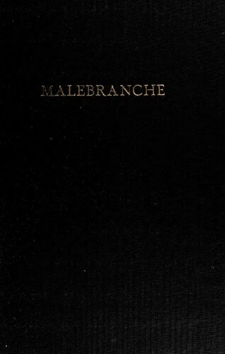 ﻿Malebranche: مطالعه یک سیستم دکارتی