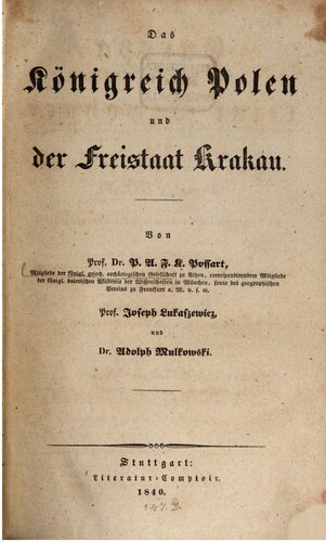 ﻿پادشاهی لهستان و ایالت آزاد کراکوف