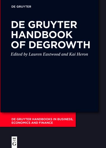 ﻿کتاب De Gruyter Handbook of Degrowth