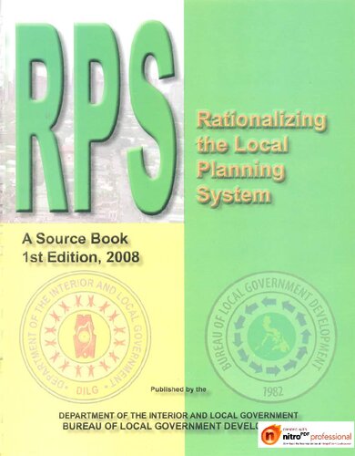 ﻿RPS منطقی کردن سیستم برنامه ریزی محلی. یک کتاب منبع