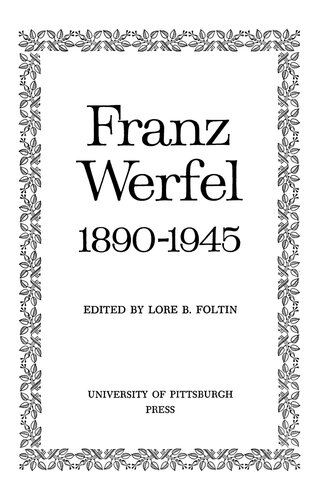 ﻿فرانتس ورفل 1890-1945