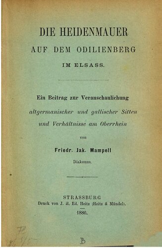 ﻿دیوار بتها در کوه اودیل در آلزاس. کمکی به نشان دادن آداب و رسوم و شرایط قدیمی ژرمنی و گالی در راین علیا