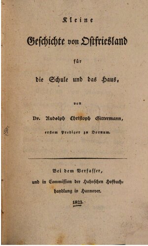 ﻿تاریخچه ای کوتاه از شرق فریزیا برای مدرسه و خانه