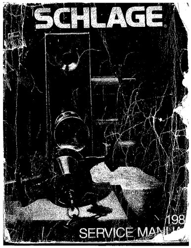 ﻿راهنمای سرویس Schlage 1981