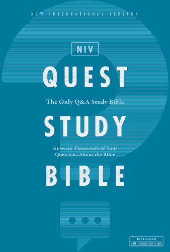 ﻿NIV، Quest Study Bible، جلد گالینگور، آبی، Comfort Print: The Only Q and A Study Bible