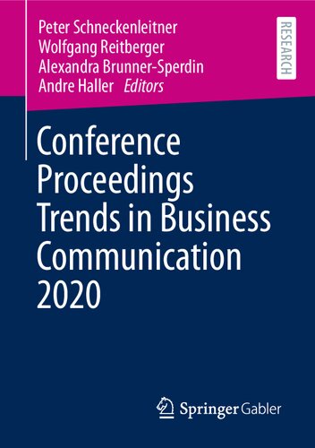 ﻿روند مجموعه مقالات کنفرانس در ارتباطات تجاری 2020