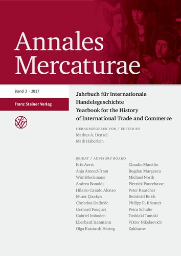 ﻿Annales mercaturae: سالنامه برای تاریخ تجارت بین المللی / سالنامه تاریخ تجارت و تجارت بین المللی ، دوره 3