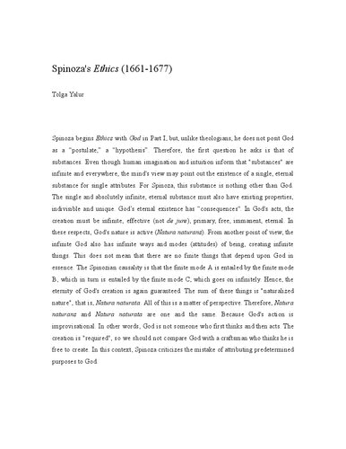 ﻿اخلاق اسپینوزا (1661-1677) (2023)