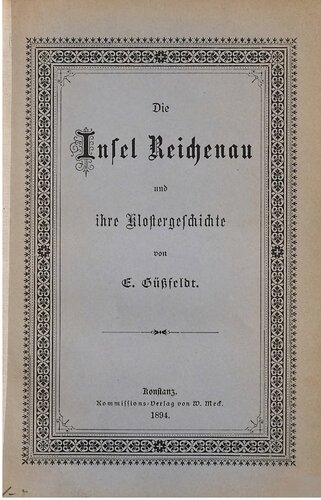 ﻿جزیره Reichenau و تاریخ صومعه آن