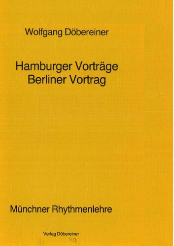 Hamburger Vorträge. Berliner Vortrag.
