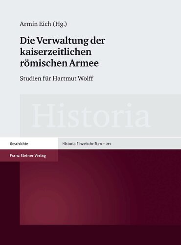 ﻿اداره ارتش امپراتوری روم: مطالعات برای هارتموت ولف