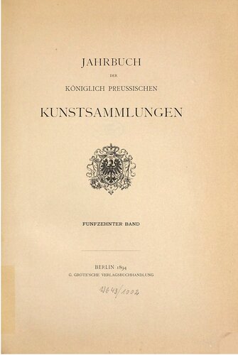 ﻿سالنامه مجموعه های هنری سلطنتی پروس